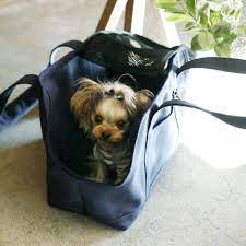 楽天市場 犬 キャリーバッグ 犬用 スクエアトート mサイズ キャリーバック carry bag free stitch free stitch ヨークシャーテリアの子犬 犬 キャリーバッグ ヨークシャーテリア