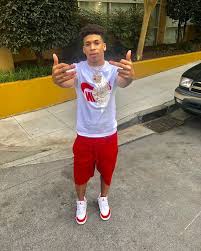 Home Beats Gucci distressed whtie rhyton sneakers of nle choppa on the instagram account @choppppppa. home beats