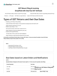 Waiver of late fee if return filed on or before. Gst Returns Types Forms Due Dates Penalties Invoice Taxes