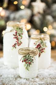 Diy Snowy Mason Jars