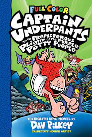 Families can talk about why the captain underpants series is considered good for reluctant readers. Captain Underpants Dav Pilkey