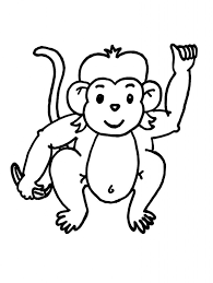 Or else, do online coloring directly from your tab, ipad or on our web feature for this monkey swinging on a tree branch coloring page. Black And White Monkey Coloring Page P 77292 Png Images Pngio