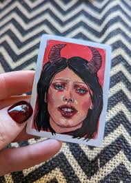 Fenriz sticker — sally townsend art