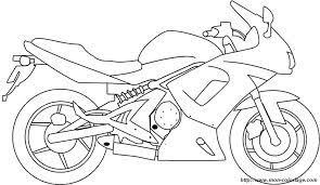Bilder für schule und unterricht: Ausmalbilder Motorrad Bild Motorrad Drucken