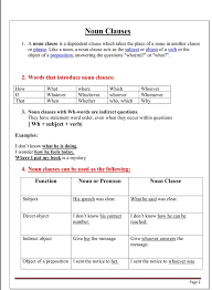 Noun clause with if or whether. New Life Noun Clause Lesson Exercises And Answers Facebook