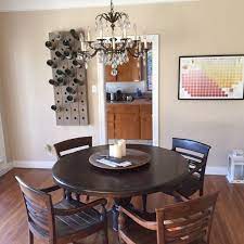 Our 52 Inch Dining Table Pottery Barn Wine Riddling Rack And Wine Picture Dining Table Home Decor Table