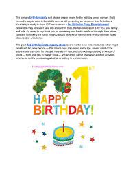 Best 1st Birthday Party Entertainment Ideas 2020 By Happy Birthday To You Issuu