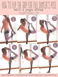 How To Flip The Grip In Dancer S Pose With A Strap Yogabycandace Dancers Pose Yoga Transformation Yoga Pose Ideas