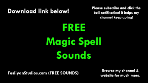 Free Magic Spell Sound Effects Mp3 Download Fstudios