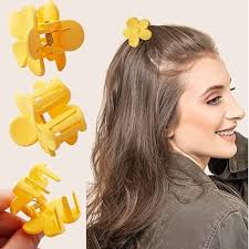 La Jolie Jasmin Small Cute Flower Hair Clips for Hair Accessories Hair Claw  Clips for Women and Girls Cream Color, 10 PCS: Buy Online at Best Price in  ...