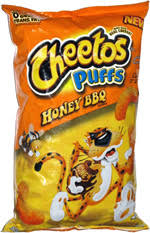 That person put the puff on ebay—and snagged close to six figures for it. Cheetos Puffs Honey Bbq