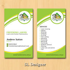 All these three names suggest that slightly different services are being offered in these businesses. Modern Masculine Lawn Care Business Card Design For Freedom Lawns By Sl Designer Design 9331290