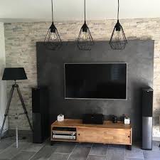 Banc Tv Chene Massif Aboute Et Acier Hiba Banc Tv Idees Pour La Maison Meuble Tv