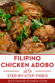 Filipino Chicken Adobo Recipe Video Tutorial Recipe Easy Chicken Dinner Recipes Easy Asian Recipes Adobo Chicken