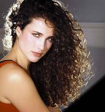 Andy Macdowell Always Used To Be My Hair Muse Curly For Days Musical Hair Beautiful Long Hair Hair Icon