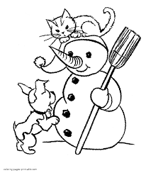 Coloring book dog theme 5. Dog And Cat Coloring Pages Coloring Home