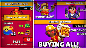 Subreddit for all things brawl stars, the free multiplayer mobile arena fighter/party brawler/shoot 'em up game from supercell. Buying Lunar New Year Offer All The Skins Brawl Stars New Update Brawl Stars Gameplay Youtube