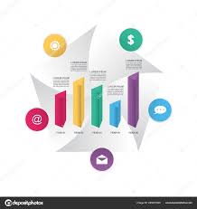 Abstract Chart Graph Business Infographic Design Template