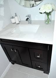 Painting The Powder Room Vanity Dark Brown Or Black Description From Pinterest Com I Searched For This On Bing Com I Powder Room Vanity Bathroom Diy Bathroom