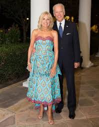 18 during the second night of the democratic national convention. The Story Behind Jill Biden S Wax Print Dress At Last Night S White House Dinner The Washington Post