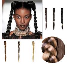 Braiding has been used to style and ornament human and animal hair for thousands of years in many different cultures around the world. Nk Beauty Long Straight Fishtail Plait Braids Synthetic Ponytail Extensions Clip In Rope Hair Braid Wigs Walmart Com Walmart Com