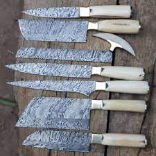 Damascus Steel Chef Knife Set Kitchen Knife Set Buy Custom Handmade Damascus Steel Chef Knife Set Kitchen Knife Damascus Steel Chef Knife Set Kitchen Knife Chef Knife Set Product On