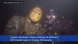 No need to register, buy now! Jason Voorhees Statue Chained To Bottom Of Minn Lake Youtube