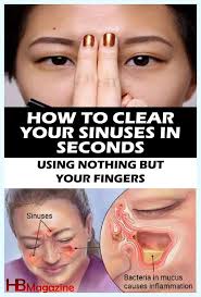 How to Clear Your Sinuses in Seconds Using Nothing but Your Fingers