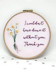 Travel & nature inspired embroidery patterns. A Beautiful Hand Embroidered Thank You Gift Ive Used A Very Soft Pink 100 Cotton Fabric Hand Stit Flower Embroidery Designs Embroidery Hoop Art Hoop Art