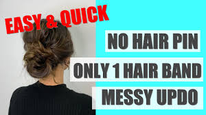 Cute easy hairstyles without bobby pins, you can use the bobby pins as in this model to make tape to your hair. How To Create Messy Updo Without Bobby Pin Easy Quick Messy Updo Hair Tutorial Youtube