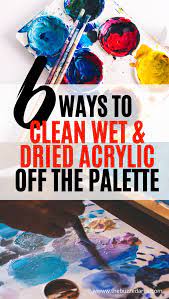 Nov 02, 2020 · if you're cleaning a painter's palette that has acrylic paint on it, spraying it with water is enough. 6 Ways To Clean Wet And Dried Acrylic Paint Off The Palette Paint Palette Painting Crafts Paint Palette Art