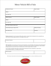 Bill Of Sale For Car In Ga Bill Of Sale Template Used Cars Online Bill Of Sale Car