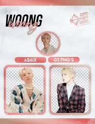 requests open ab6ix is the rookie group of 2019 consisting of lim youngmin, jeon woong, kim donghyun, park woojin, lee daeseong, and lee daehwi. Woong Ab6ix B Complete Png Pack By Cupidwhyhiding On Deviantart