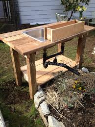 garden washing sink lawn to food