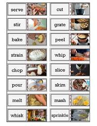 True love is born from understanding. Cooking Verbs Dominoes By Yolanda Sq Teachers Pay Teachers