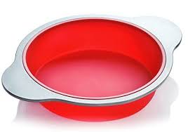 Silicone Round Cake Pan Large 9 Inch Baking Cake Mold By Boxiki Kitchen Best Non Stick Bak In 2020 Round Cake Pans Round Cakes No Bake Cake