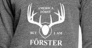 Amerika First Aber Forster Sind Forster Ws Frauen Pullover Mit U Ausschnitt Spreadshirt