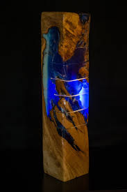 Arctic Night Click Link To Find Out More About This Wood And Resin Led Light Wood Resin Resin Art Resin Diy