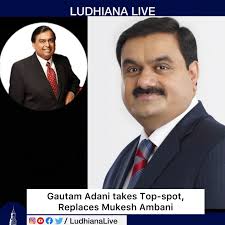 Gautam Adani and his family have secured the top spot in the 2024 Hurun India  Rich List, with a wealth of Rs. 11.6 lakh crore, surpassing Mukesh Ambani  #ludhianalive #ambani #adani #india #