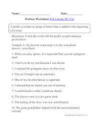 English Worksheets Common Core Aligned Worksheets Common Core Worksheets Prefix Worksheet Common Core Reading