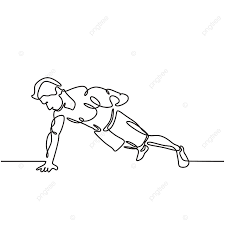 Continuous One Line Drawing Of Person Doing Push Up Man Exercise For Healthy Body And Big How to draw the human form! line drawing of person doing push