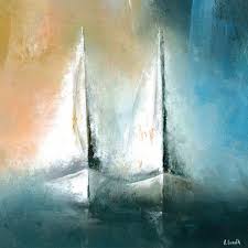 Togetherness Peinture Abstraite Moderne Peinture Peinture De Voilier
