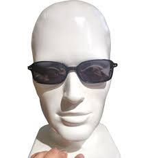 VERSACE Black Rectangle Sunglasses VO2 CC 784 51□18 Italy Designer Shades  Retro