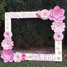 Floralframe Photoframe Paperflowers Handmade Floresdepapel Selfieframe Smileforthebaby B Baby Shower Frame Girl Baby Shower Decorations Baby Shower Bbq