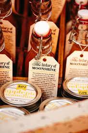 Gatsby Wedding Favors Southern Style Moonshine Favors That Include Custom Tags Highlight In 2021 Gatsby Wedding Favors Simple Wedding Favors Wedding Favors