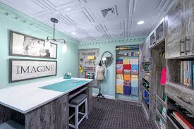 Smart ideas for organizing craft supplies in craft rooms, sewing designing a sewing or hobby center. Spark Your Creativity With A Craft Room