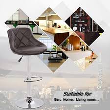Arold 32 fabric swivel glider chair, created for macy's. Bar Stools Barstools Swivel Stool Set Of 2 Height Adjustable Bar Chairs With Back Pu Leather Swivel Bar Stool Kitchen Counter Stools Dining Chairs Brown Pricepulse
