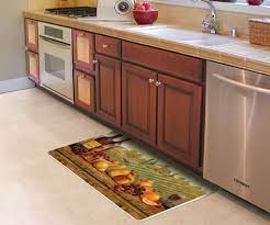 If you've got wood floors in the kitchen, you know that it is important to protect them from excess water. Cushion Comfort Kitchen Mat With Seasoned With Love Design