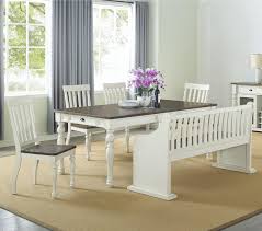 Serve 'em in style with beautiful dining room sets, tables and chairs on credit. Star Petunia Farmhouse Dining Set With Bench With Back Efo Furniture Outlet Table Chair Set With Bench