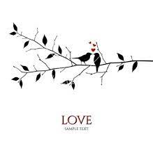 Bird Couple On Tree Branch Love Concept Vector By Mysontuna On Vectorstock Love Bird Tattoo Couples Bird Silhouette Birds Tattoo